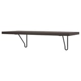 BERGSHULT / FÖRLÄGGARE Wall shelf, brown-black/black, 80x30 cm