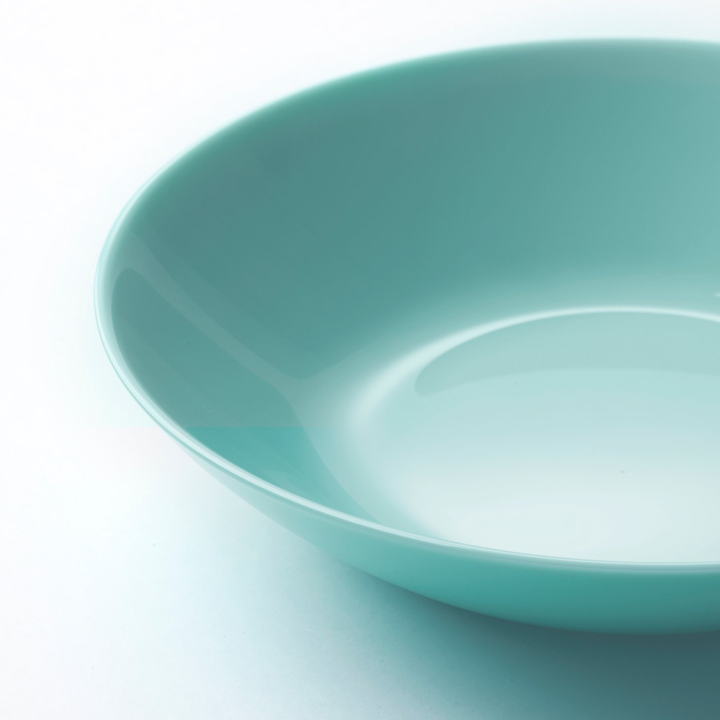BESEGRA Deep plate, light turquoise, 20 cm IKEA