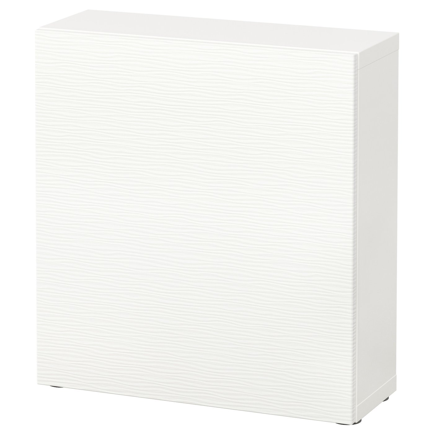 BESTÅ shelf unit with door, white/Laxviken white, 60x22x64 cm IKEA