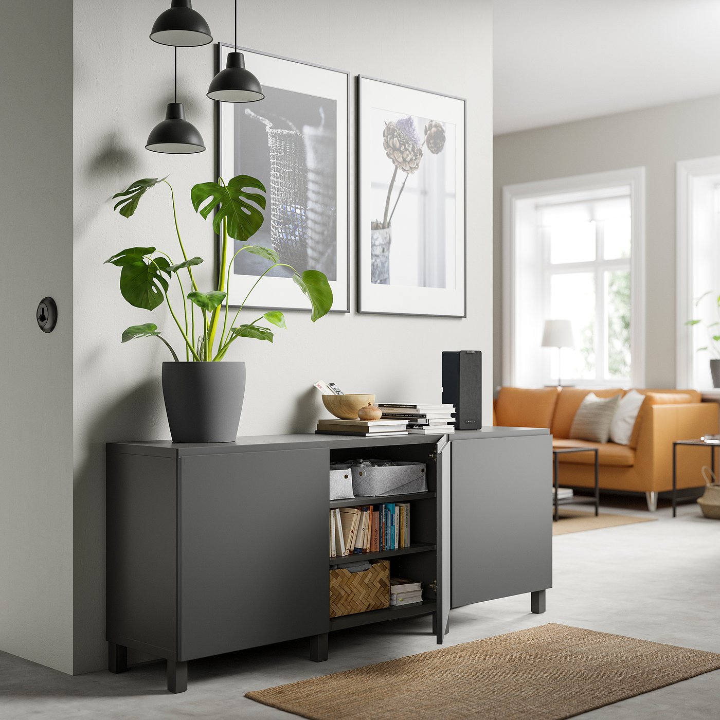 IKEA BESTA 幅60cm 高さ64cm 奥行40cm BESTÅ frame white | IKEA Eesti