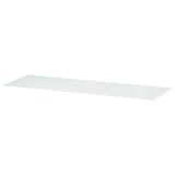 BESTÅ Top panel, glass white/light green, 120x40 cm