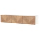 BESTÅ TV bench with doors, white/Hedeviken oak veneer, 180x42x38 cm