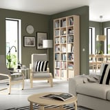 BILLY Bookcase comb with extension units, birch effect, 120x237 cm