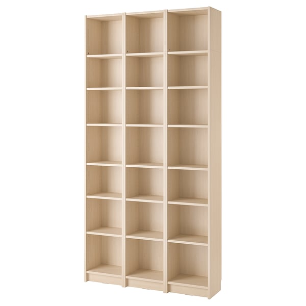 BILLY Bookcase comb with extension units, birch effect, 120x237 cm
