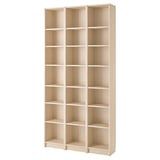 BILLY Bookcase comb with extension units, birch effect, 120x237 cm