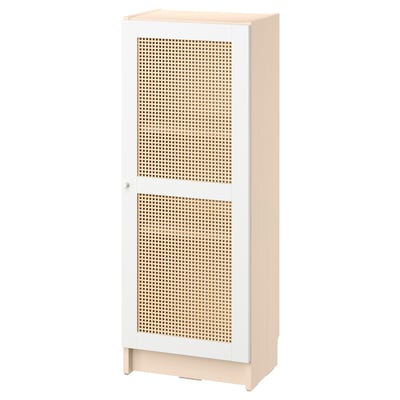 BILLY / HÖGADAL Bookcase with door, birch effect, 40x30x106 cm