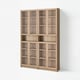 BILLY / OXBERG Bookcase comb with extension units, oak effect, 160x30x237 cm