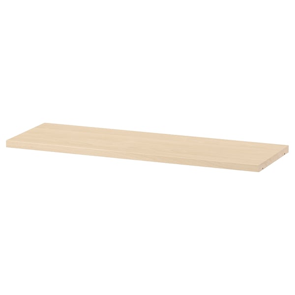 BILLY Shelf, birch effect, 76x26 cm