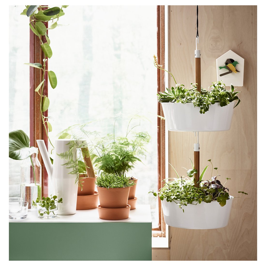 BITTERGURKA Hanging planter white IKEA