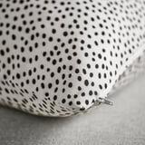 BJÖRKGRÅMAL Cushion cover, white/black, 50x50 cm