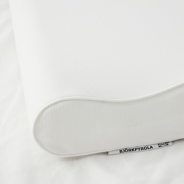 BJÖRKPYROLA Ergonomic pillow, side/back sleeper, 33x50 cm