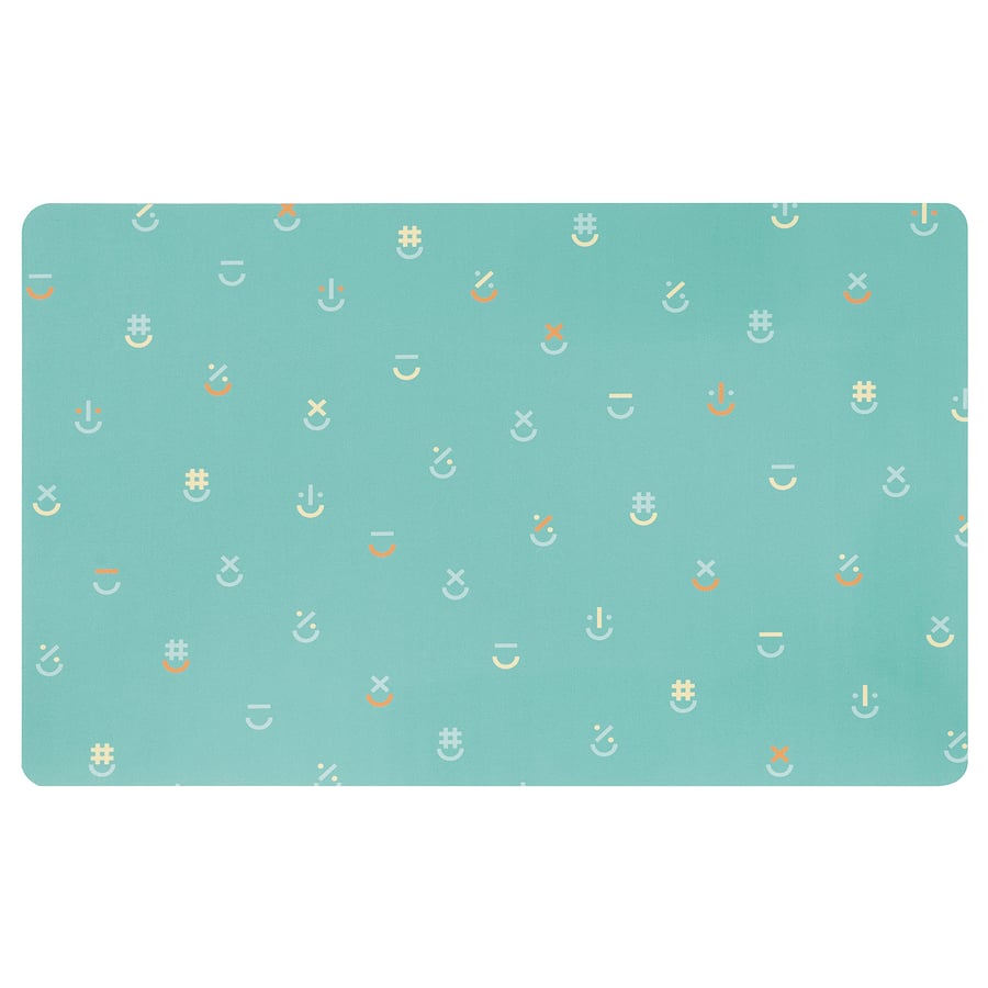 BÖNSYRSA desk pad, turquoise, 60x37 cm IKEA