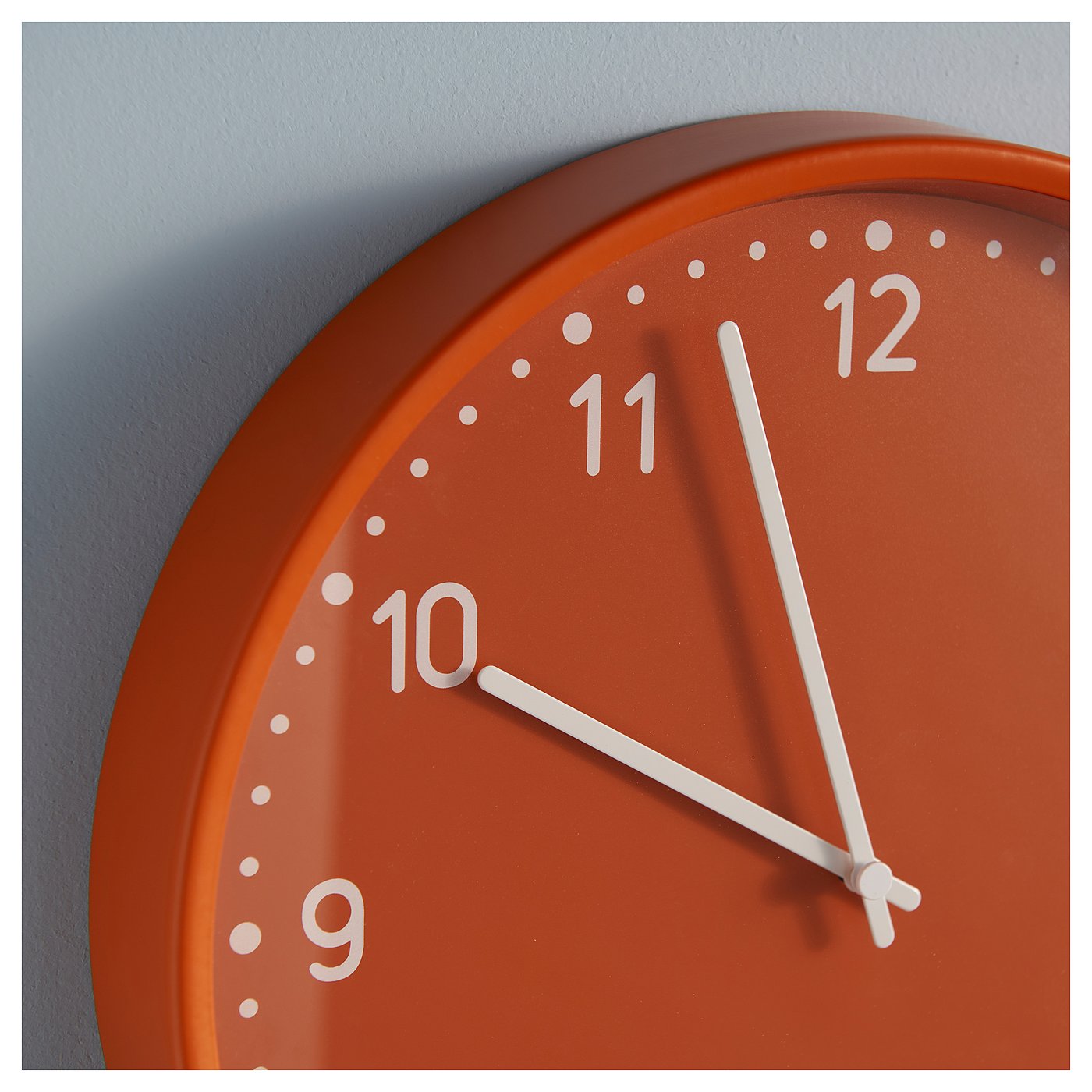 BONDIS wall clock, orange, 38 cm - IKEA