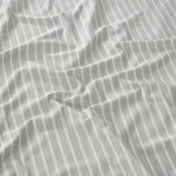 BRANDLILJA Pillowcase, grey/stripe, 50x80 cm