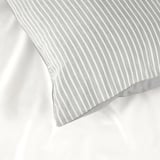 BRANDLILJA Pillowcase, grey/stripe, 50x80 cm