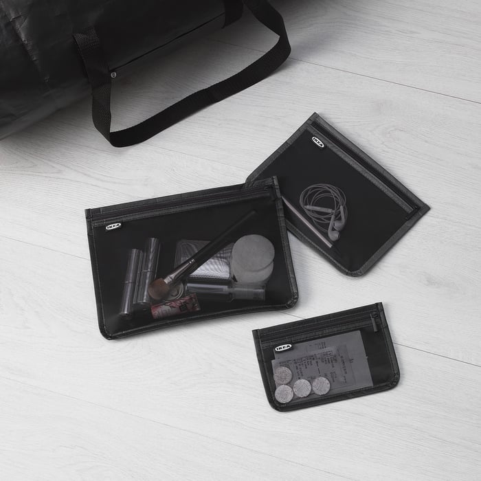 BRODERLIG Accessory bag, set of 3 IKEA