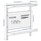BROR wall shelf combination, with pegboard/2 shelves/black, 88x30x90 cm ...