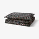 BRUDKRUSBÄR Duvet cover and pillowcase, black multicolour/floral pattern, 150x200/50x80 cm
