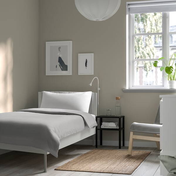 BRUKSVARA Bed frame, white, 90x200 cm