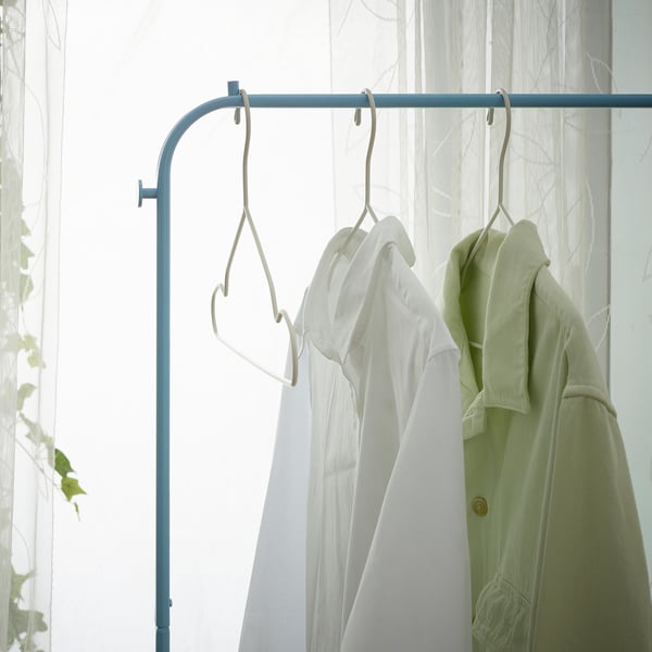 BRUKSVARA Clothes rack, blue, 78x147 cm