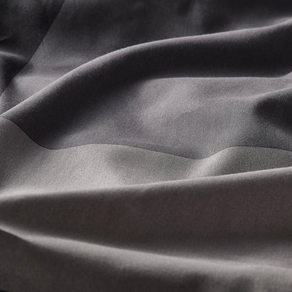 BRUNKRISSLA Pillowcase, black, 50x80 cm