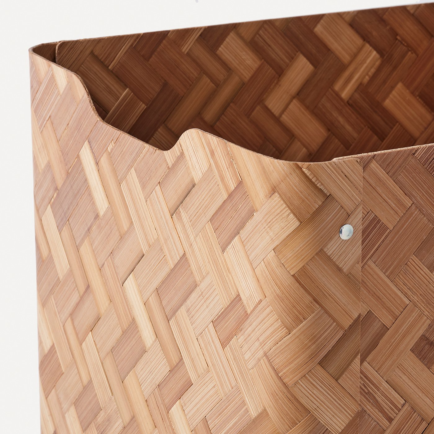 BULLIG box, bamboo/brown, 32x35x33 cm - IKEA