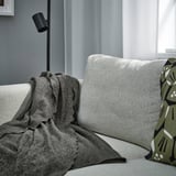 DAGGKÅPOR Throw, dark grey, 130x170 cm