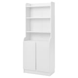 DALRIPA Children's bookcase with door, white/white, 60x34x150 cm