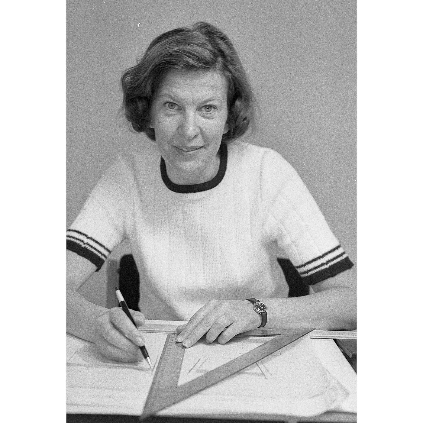 DOMSTEN Stool, lilac/pine