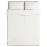 DVALA Duvet cover and 2 pillowcases, white, 200x230/50x80 cm