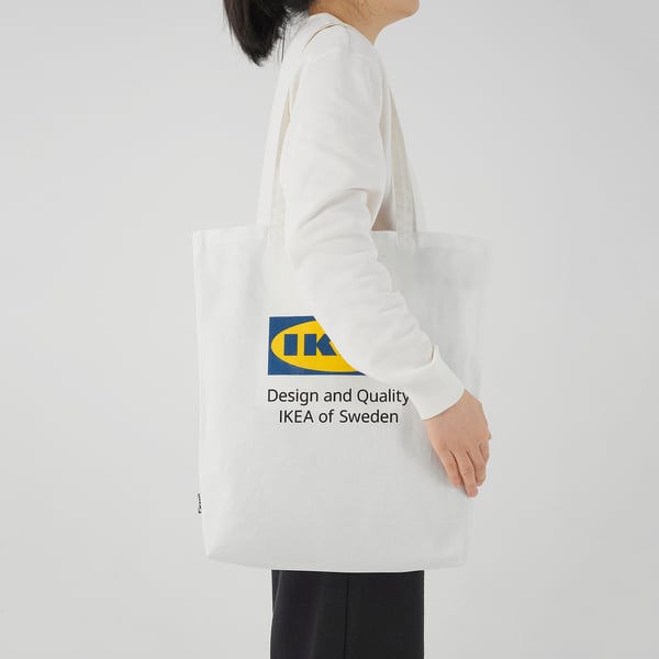 white ikea bag