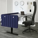 EILIF Screen for desk, blue, 80x48 cm
