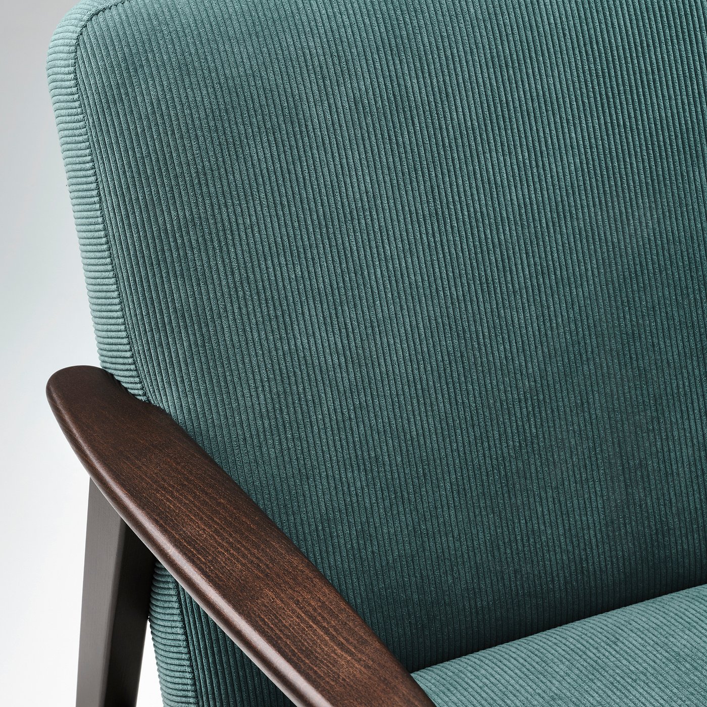 EKENÄSET armchair, Kelinge grey-turquoise - IKEA
