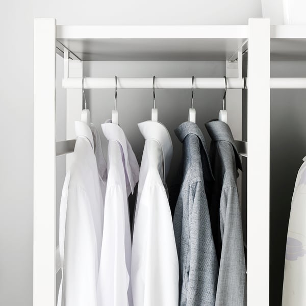 ELVARLI Clothes rail, white, 40 cm