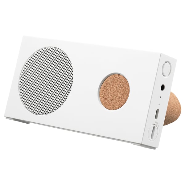 Eneby Portable Bluetooth Speaker White 15x7 5 Cm Ikea