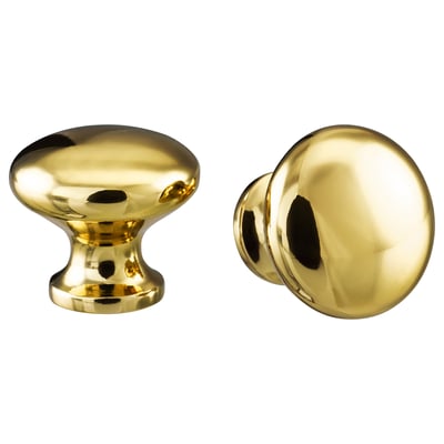 ENERYDA Knob, brass-colour, 27 mm