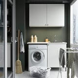 ENHET Laundry, anthracite/white, 139x63.5x87.5 cm