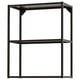 ENHET black 3-tier shelf