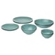 Option: FÄRGKLAR 10-piece service, matt light turquoise