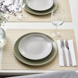 FÄRGKLAR Side plate, matt light grey, 20 cm