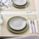 FÄRGKLAR Side plate, matt light grey, 20 cm