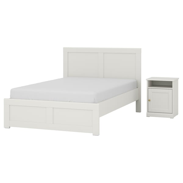 FÅGELFJÄLLET Bedroom furniture, set of 2, off-white, 120x200 cm