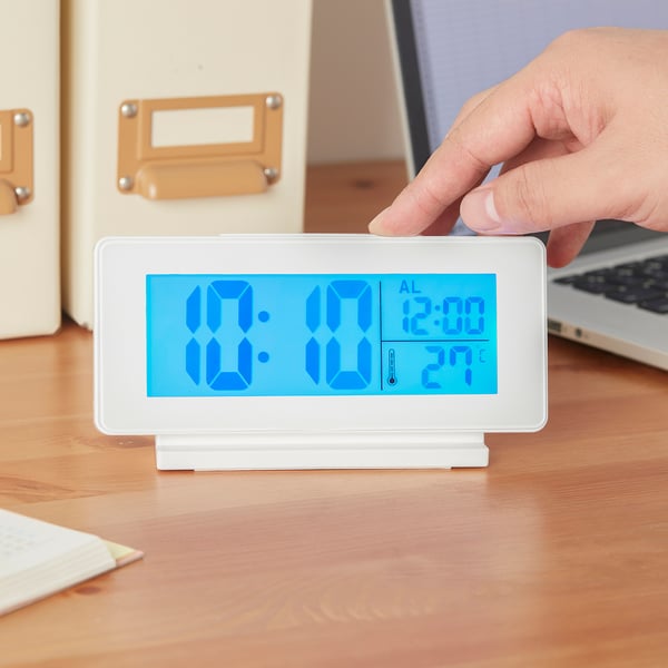 FILMIS Clock/thermometer/alarm, white