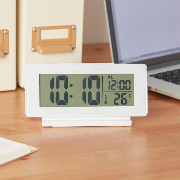 FILMIS Clock/thermometer/alarm, white
