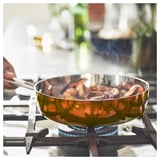 FINMAT Sauté pan with lid, copper/stainless steel, 25 cm