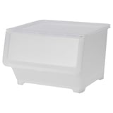 FIRRA Box with lid, transparent, 44.5x42x31 cm