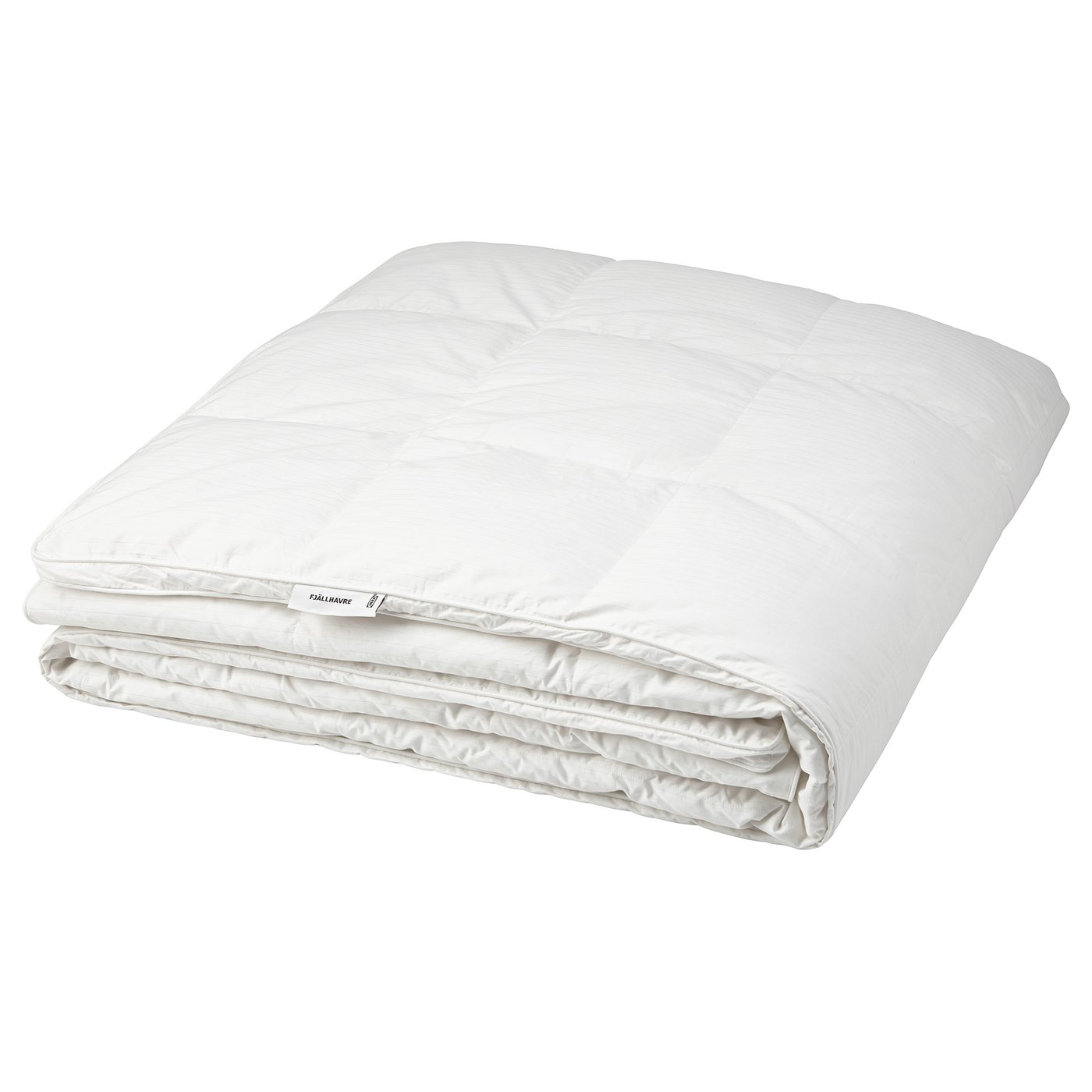 Fjällräven FJÄLLHAVRE white duck down duvet, super-fluffy, quilted, rectangular.