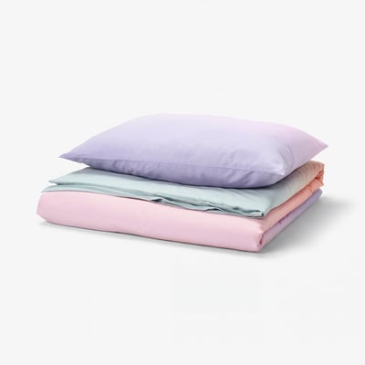 FLÄDERBUSKE Duvet cover and pillowcase, multicolour, 150x200/50x80 cm