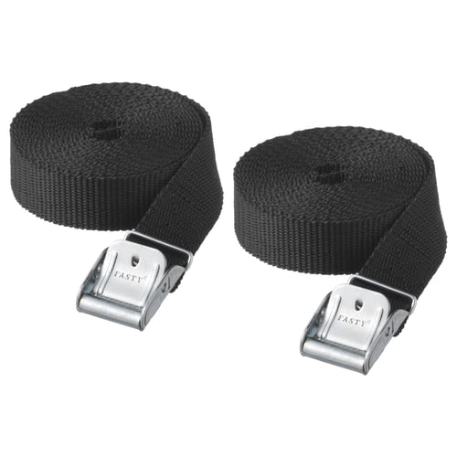 FRAKTA luggage straps, black, 3.5 m2 pieces IKEA