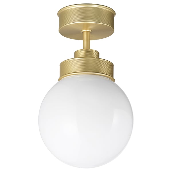 FRIHULT Ceiling lamp, brass-colour